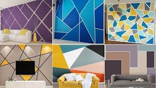 150 Geometric Wall Painting Designs Ideas 2024 | Geometric Accent Wall Paint | Wall Painting Design