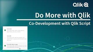 Qlik Script Co-Development - New Role / Permission