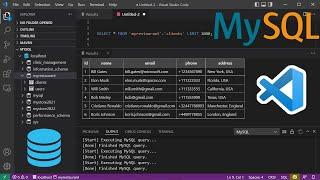 Connect to MySQL Database and Run SQL Queries Using Visual Studio Code (2022) and MySQL Extension