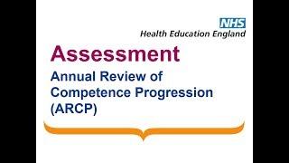 Induction - Assessment - ARCP