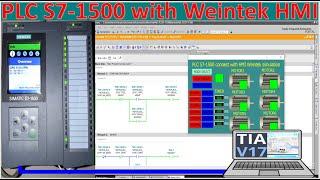 Weintek HMI connect with PLC S7-1500 and simulation