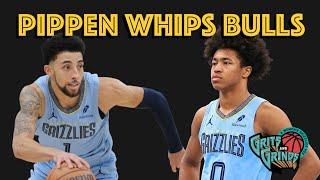 Scotty Pippen Jr and Jaylen Wells have career nights and the Grizzlies rout the Bulls