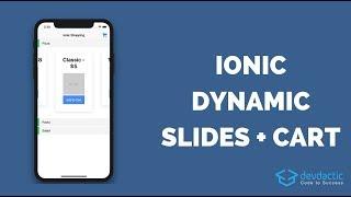 How to build Dynamic Ionic 4 Slides with Shopping Cart