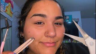 [ASMR] Girl in the back of class does your eyebrows🫢