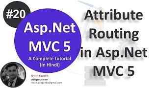 (#20) Attribute Routing in MVC 5 |  mvc tutorial for beginners in .net c#