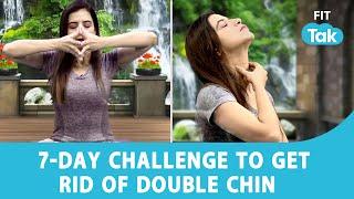 Double Chin Busting Face Yoga | Get Rid Of Double Chin Easily In 7 Days | Mansi Gulati | FIT TAK