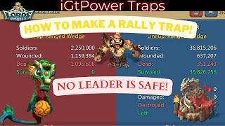 HOW TO BUILD A RALLY TRAP IN LORDS MOBILE! - Lords Mobile