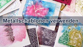 Metallschablonen mit Stanzmaschine verwenden - Wie geht das? - DIY Hintergrundpapier erstellen -