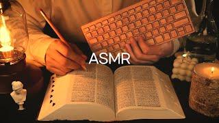 ASMR Satisfying Writing, Page Turning, Keyboard Typing 이건 수면제 영상입니다