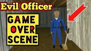 Evil Officer Horror House Escape Game Over Scene