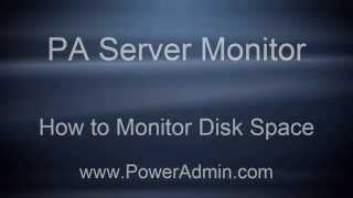 How to Monitor Disk Space Tutorial