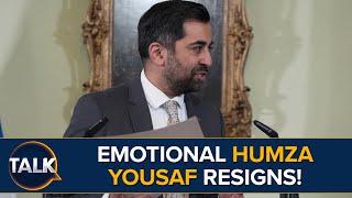 Humza Yousaf RESIGNS As SNP Leader In Emotional Press Conference