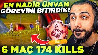 EKİPLE YENİ MODDA 174 KILL ALIP EN NADİR ÜNVAN GÖREVİNİ BİTİRDİK!!  | PUBG MOBILE