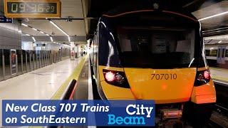 The Class 707 CityBeam trains on SouthEastern