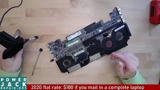 MSI MS-16Q2 GS65 8RF disassembly laptop charge port power jack repair fix taking apart tear down