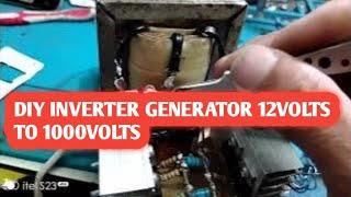 Diy inverter generator 12volts to 10000volts