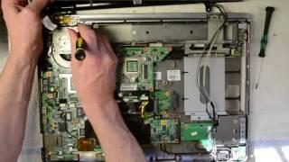 HP Pavilion dv9000 laptop disassembly, take apart, teardown tutorial