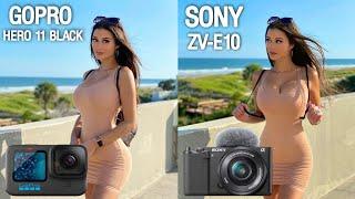 GoPro Hero 11 Black VS Sony ZV E10 Camera Comparison
