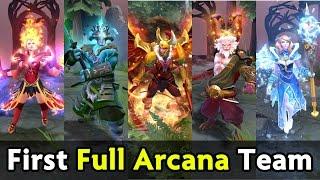 First full Arcana team on proscene — OG vs IG fastest GG of DAC