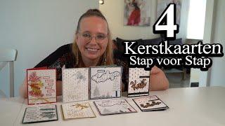 4 Kerstkaarten maken met Studiolight - foiled en glitter