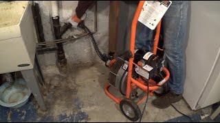 How to Unclog a Sewer Line with a Rented Drain Cleaner