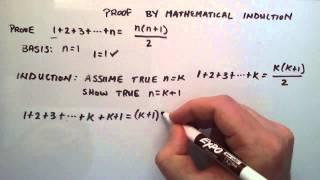 Proof by Mathematical Induction - How to do a Mathematical Induction Proof ( Example 1 )