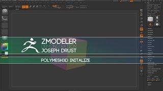 ZBrush ZModeler Introduction - PolyMesh3D Initialize