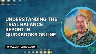 Understanding the Trial Balance Report in QuickBooks Online