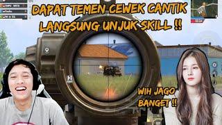 PRANK RANDOM DAPAT TEMEN RANDOM CEWEK CANTIK  , LANGSUNG UNJUK SKILL BIKIN DIA KAGUM - PUBG MOBILE