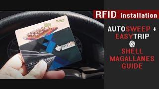 easy RFID installation easytrip + autosweep sabay na @ shell magallanes 2022 NLEX SLEX rfid ETC