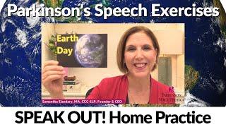 4/22/2024 Parkinson's Speech Exercises: Earth Day