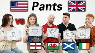 American vs British English Word Differences!! (US vs England, Ireland, Wales, Scotland, Ireland)
