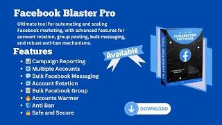 Facebook Blaster Pro Latest Update 2.8.2 Download Now - Facebook Bulk Marketing tool