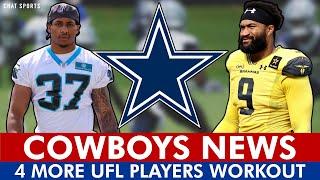 JUST IN: Dallas Cowboys Workout 4 MORE UFL Players - 3 Pass Rushers And 1 Running Back