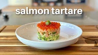 Salmon Tartare In A Few Steps With A Few Ingredients