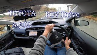 TOYOTA AQUA POV Drive (City area）