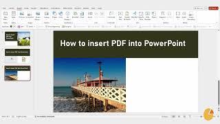 How to Insert a PDF into PowerPoint