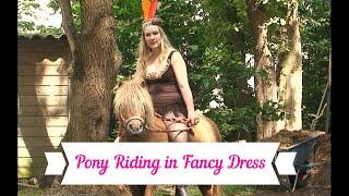 Bareback Pony Riding in Fancy Dress  #pony #ponyriding #reiten #bareback #ponyreiten #ponyrijden