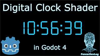 Godot 4: Digital clock shader (tutorial)