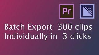 Batch Export Clips from Premiere Pro in 3 Clicks with AfterCodecs MultiRender