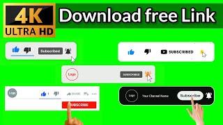 Top 5 Subscribe Button Green Screen | Green Screen subscribe button |No Copyright Free Download