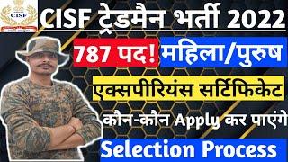 CISF Tradesman Vacancy 2022 | CISF Tradesman Recruitment 2022 | CISF Constable Vacancy 2022 | CISF