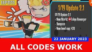 *NEW CODES * [Tokyo Revenger] Anime Clicker Fight ROBLOX | ALL CODES | January 22, 2023