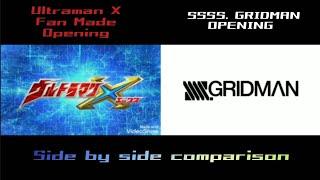 Ultraman X and SSSS. GRIDMAN opening comparison