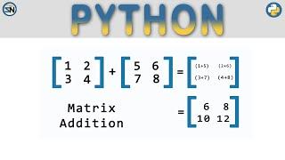 Python: How to perform matrix addition using the powerful NumPy library and efficient for loops.