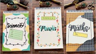 5 Ways to Make Beautiful Front Pages ️ | DIY Notebook Cover Designs | NhuanDaoCalligraphy