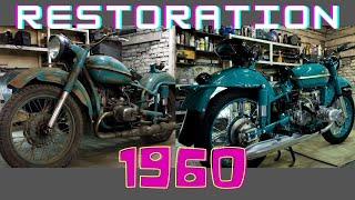 10 minutes I Old Soviet motorcycle full Restoration