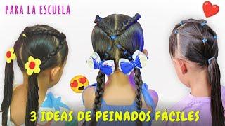 3 ideas de peinados rápidos y fáciles para la escuela