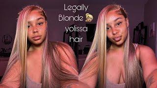 A Legal Blonde ‍️ Flawless 613 Highlight Wig Install With Butterfly Braid Style ft Yolissa Hair