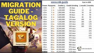 MIGRATION GUIDE in Rise of Kingdom - Tagalog Version